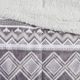 Olliix by Woolrich Anderson Grey Print Mink Down Alternative Filled Throw-1