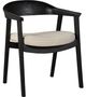 Nest Home Collections Vanessa Matte Black/Sand Arm Chair-0