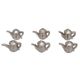 A & B Home 6-Piece Silver Card Holder Set-0