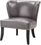 Olliix by Madison Park Grey Hilton Armless Accent Chair-0