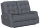 Flexsteel® Customizable Devon Fabric Power Reclining Loveseat with Power Headrests-2