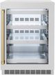 ZLINE Touchstone Autograph Edition 5.2 Cu. Ft. Stainless Steel Beverage Center with Satin Stainless Steel Glass Door and Champagne Bronze Handle-0