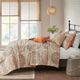 Olliix by Madison Park Tangiers 6 Piece Orange Full/Queen Reversible Coverlet Set-5