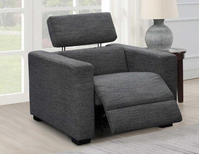 Steve Silver Co. Zara Charcoal Dual-Power Recliner-3
