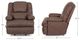 Franklin™ Clayton Easter Mocha Manual Rocker Recliner with Storage Arms-3
