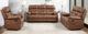 American Wholesale Furniture Palomino Brown Manual Reclining Sofa-1