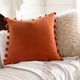 Surya Serengeti Burnt Orange 18"x18" Toss Pillow with Polyester Insert-3