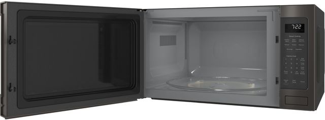 GE Profile™ 2.2 Cu. Ft. Black Stainless Steel Countertop Sensor Microwave-2