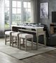 ACME Furniture Wandella 4-Piece Beige/Rustic Oak Counter Height Table Set -1