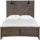 Magnussen Home® Bay Creek Toasted Nutmeg Complete Queen Lamp Panel Storage Bed-2
