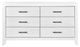 Mazin Furniture Corbin White Dresser-1