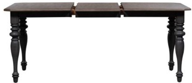 Liberty Furniture Ocean Isle Slate Dining Table with Weathered Pine Top-3