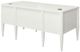 Martin Furniture Sashta White Half Pedestal Desk-3