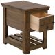 International Furniture Direct Walnut Reddish Brown 18" Chairside Table-5