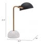 Zuo® Irving Black/White Table Lamp-4