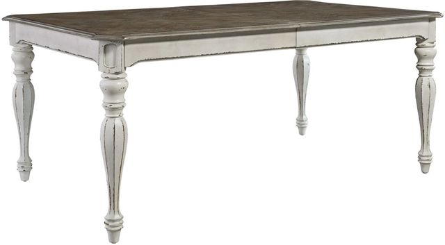Liberty Furniture Magnolia Manor 5-Piece Antique White/Ivory/Weathered Bark Rectangular Dining Set-1