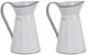 A & B Home 2-Piece White Metal Vase/Planter Set-0