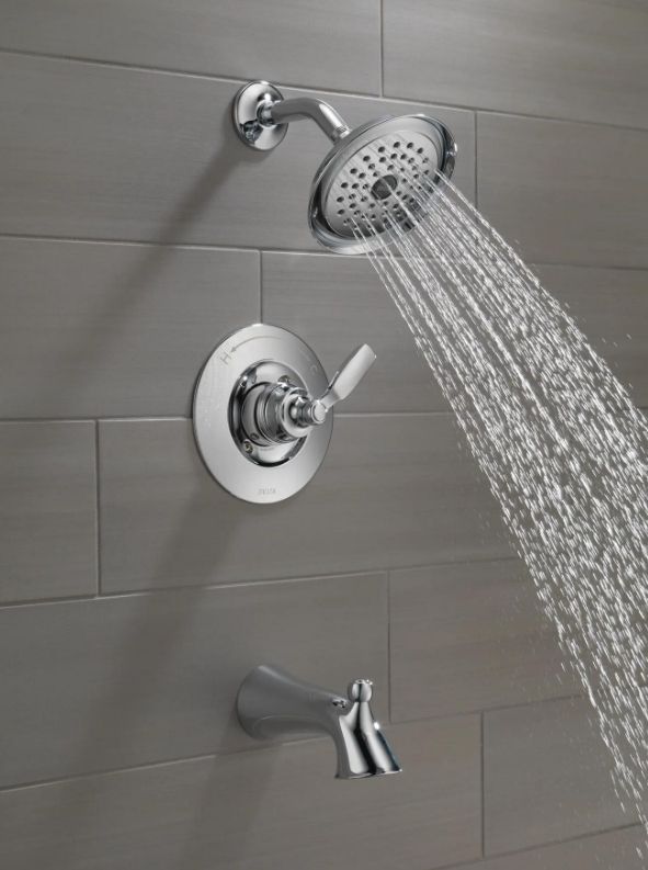 Delta Woodhurst® Chrome Tub/Shower Trim-1