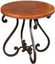 Horizon Home® Segovia Copper Top End Table with Black Base-0