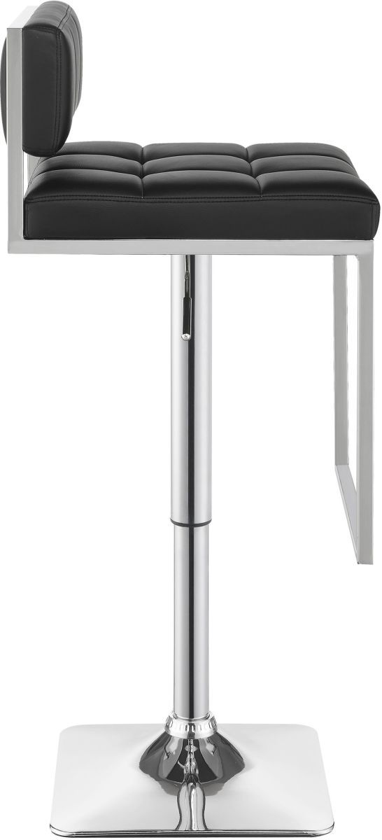 Coaster® Alameda Chrome/Black Adjustable Bar Stool-6