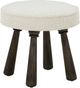 TOV Furniture Pookie Cream/Dark Brown Accent Stool-0
