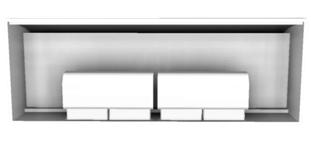 Vent-A-Hood® 66" White Wall Mounted Range Hood-3