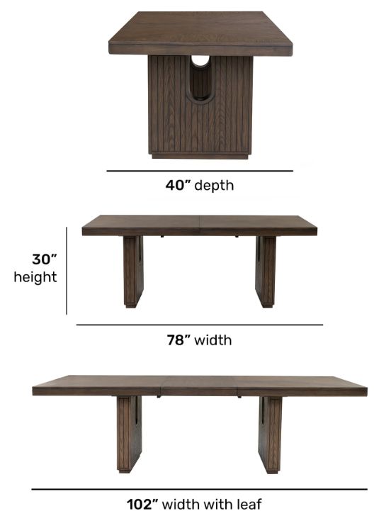 Flexsteel® Athens Brown Extendable Dining Table-2