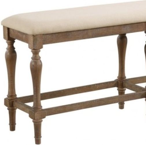 Winners Only® Augusta Rustic Brown/Vanilla Bench-1
