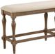 Winners Only® Augusta Rustic Brown/Vanilla Bench-1