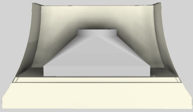 Vent-A-Hood® Designer Series 54" Biscuit Wall Mounted Range Hood-4