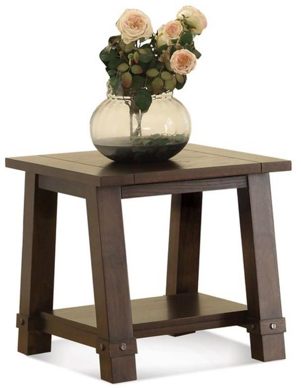 Riverside Furniture Windridge Sagamore Burnished Ash Angled Leg Side Table-0
