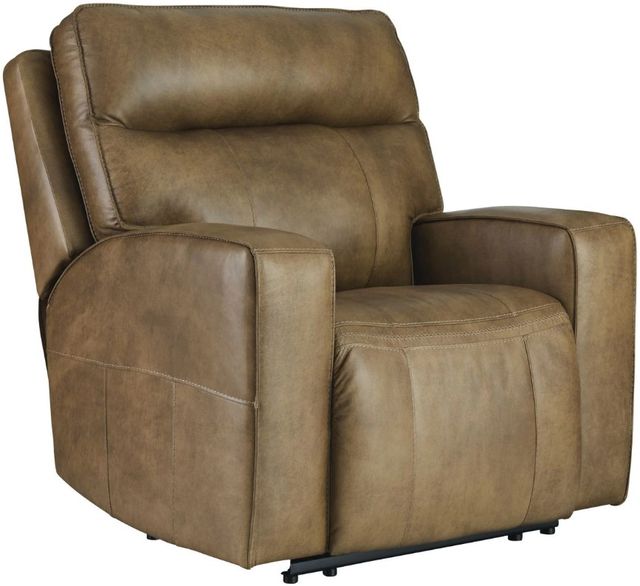 Signature Design by Ashley® Game Plan Caramel Oversized Recliner-0