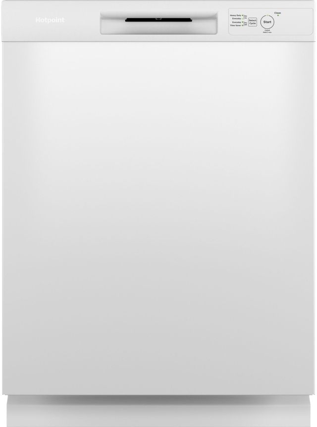 Hotpoint® 24" White Built In Dishwasher-0