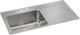 Elkay Lustertone® Classic Lustrous Satin 43" x 22" x 10" MR2-Hole Single Bowl Drop-In Sink with Left Drainboard-0