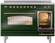 Ilve® Nostalgie II Series 48" Emerald Green Pro Style Induction Range-3