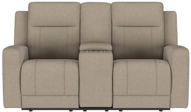 Coaster® Brentwood Taupe Manual Reclining Loveseat-2