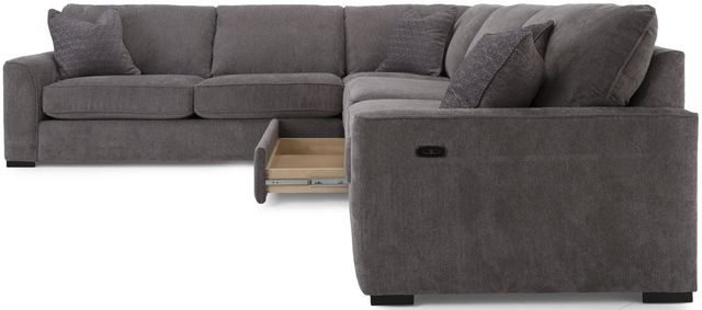 Decor-Rest® Furniture LTD 2786 3 Piece Gray Power Reclining Sectional-3