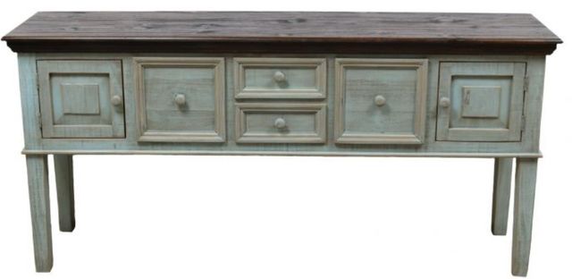 Million Dollar Rustic Tiffany Blue Savannah Buffet Base-0