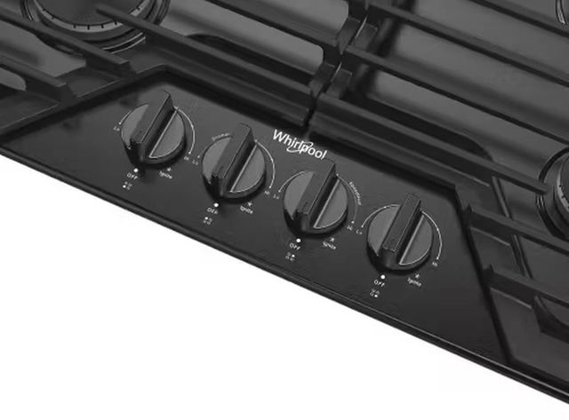 Whirlpool® 36" Black Gas Cooktop-3