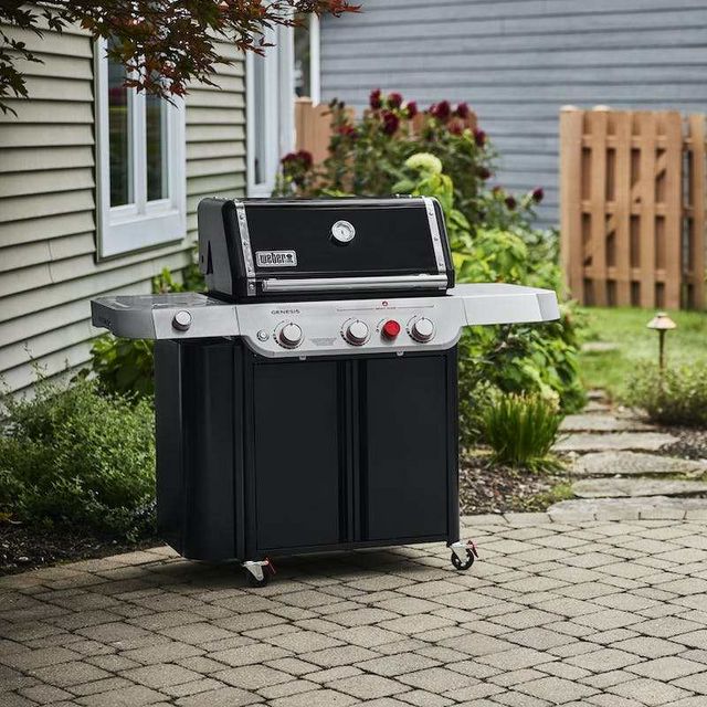 Weber® Genesis E-335 3-Burner Black Freestanding Liquid Propane Gas Grill-1