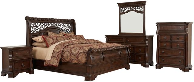 Liberty Furniture Arbor Place 5-Piece Brownstone California King Bedroom Set-0