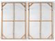 A & B Home Magnolia 2-Piece Creamy White/Green Blooms Wall Art-2