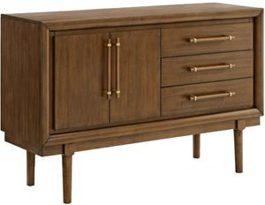 front view of the Signature Design by Ashley® Lyncott Brown Dining Server