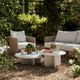 TOV Furniture Juju 2-Piece White Faux Marble Indoor/Outdoor Nesting Coffee Table Set-1