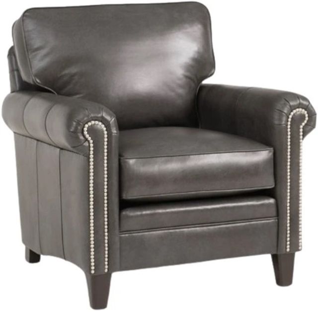 Smith Brothers Customizable 234 Leather Stationary Chair-0