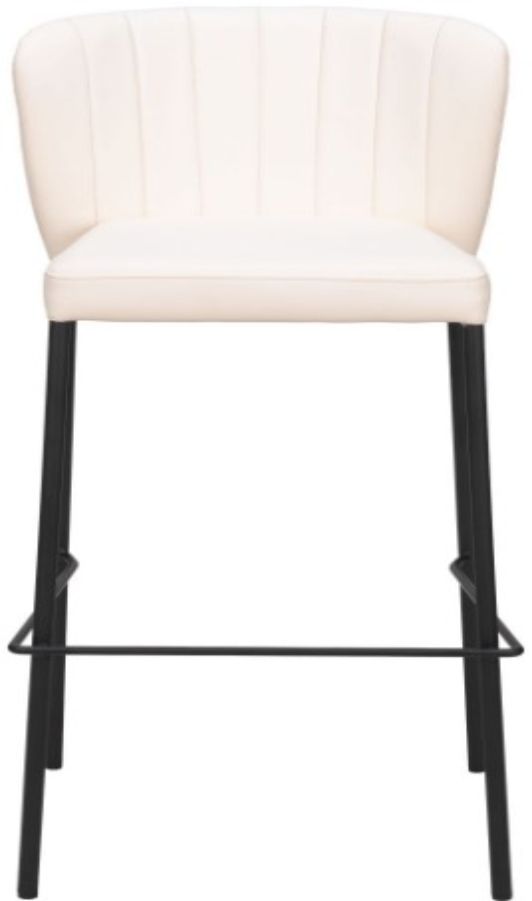 Zuo® Modern Linz Cream Barstool-2