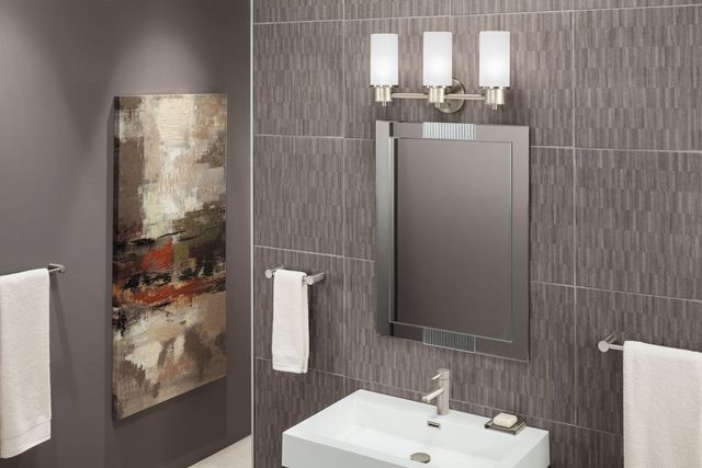 Moen® Iso™ Brushed Nickel Three Globe Bath Light-1