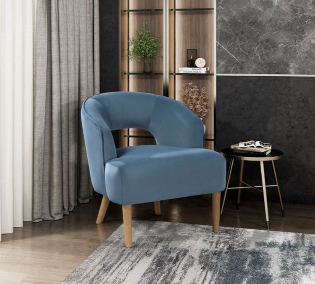 Homelegance® Dorset Blue Accent Chair-1