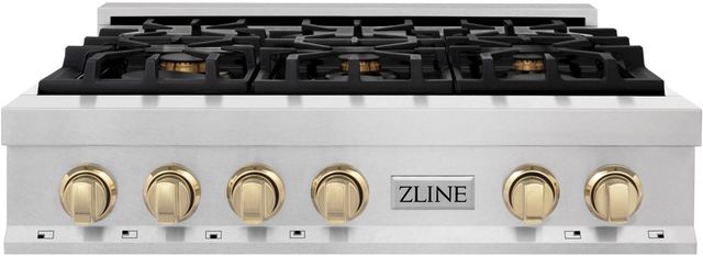 ZLINE Autograph Edition 36" Satin Stainless Steel Gas Rangetop-0
