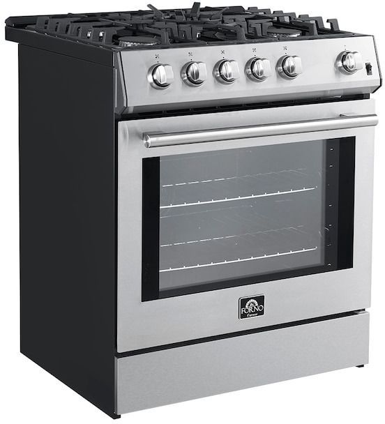FORNO® Leonardo Espresso 30" Stainless Steel Pro Style Gas Range-2